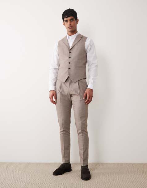 ASOS DESIGN - Pantalon de costume skinny - Marron - view 1