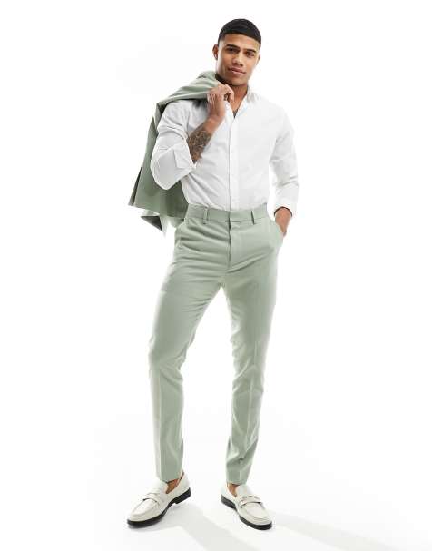 ASOS DESIGN - Pantalon de costume skinny - Vert sauge - view 1