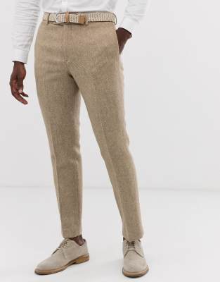 Ajusté Asos Harris 100Laine En Camel Tweed DesignCostume gv7Ybyf6