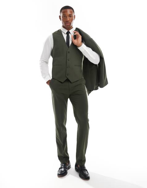 ASOS DESIGN - Pantalon de costume slim - Kaki - view 1