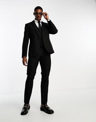 ASOS DESIGN slim suit trousers in black - ASOS Price Checker