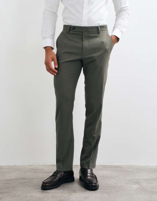 ASOS DESIGN - Pantalon de costume slim - Vert olive, 2 de 5