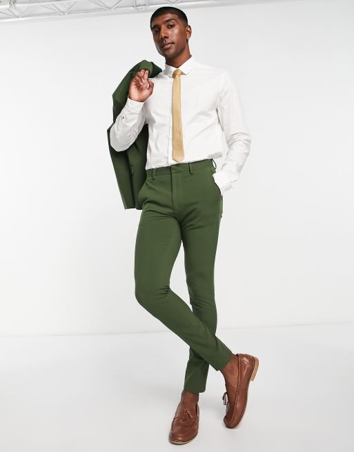 ASOS DESIGN - Pantalon de costume super slim - Kaki, 4 de 4