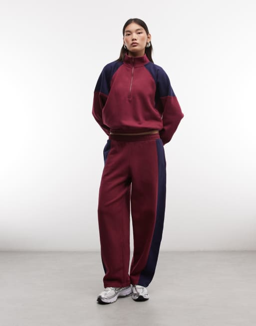 ASOS DESIGN - Ensemble de survêtement avec veste et pantalon de jogging - Prune, 3 de 3
