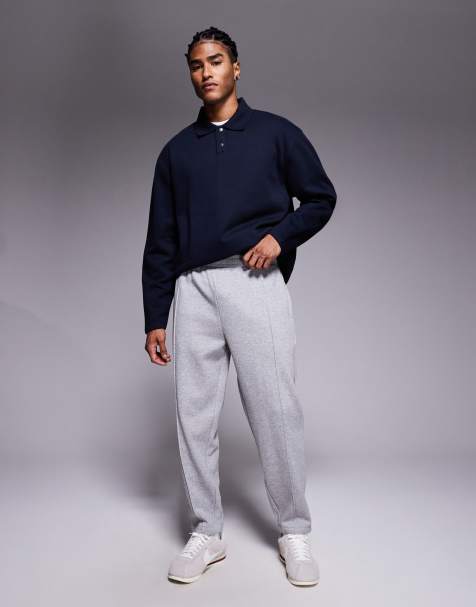 ASOS DESIGN - Pantalon de jogging ajusté à nervurés - Gris chiné - view 1