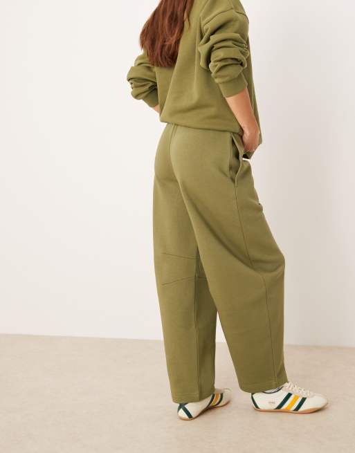 ASOS DESIGN - Pantalon de jogging ample à envers brossé - Kaki, 4 de 5