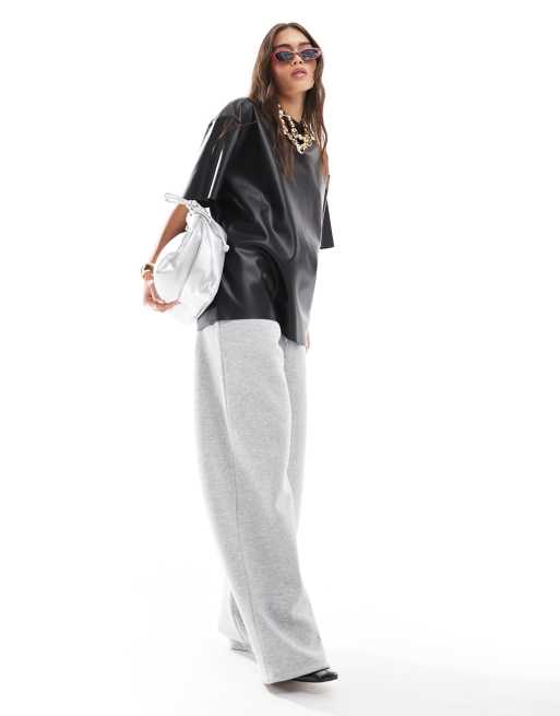 ASOS DESIGN - Pantalon de jogging ample coupe cocon - Gris chiné, 3 de 5