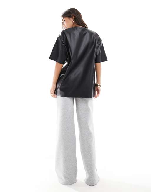 ASOS DESIGN - Pantalon de jogging ample coupe cocon - Gris chiné, 4 de 5