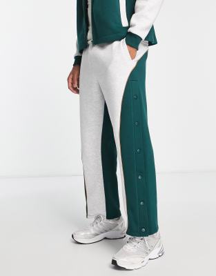 ASOS DESIGN - Pantalon de jogging ample d'ensemble à boutons-pression ...