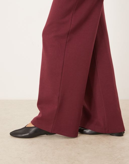 ASOS DESIGN - Pantalon de jogging ample en maille interlock à taille large - Prune, 2 de 5