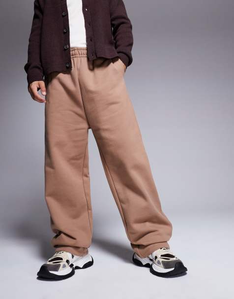 ASOS DESIGN - Pantalon de jogging ample en tissu épais 400 g/m² de qualité supérieure - Marron clair - view 1