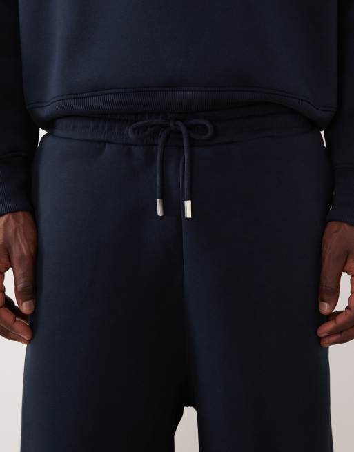 ASOS DESIGN - Pantalon de jogging ample en tissu imitation néoprène épais - Bleu marine, 5 de 5
