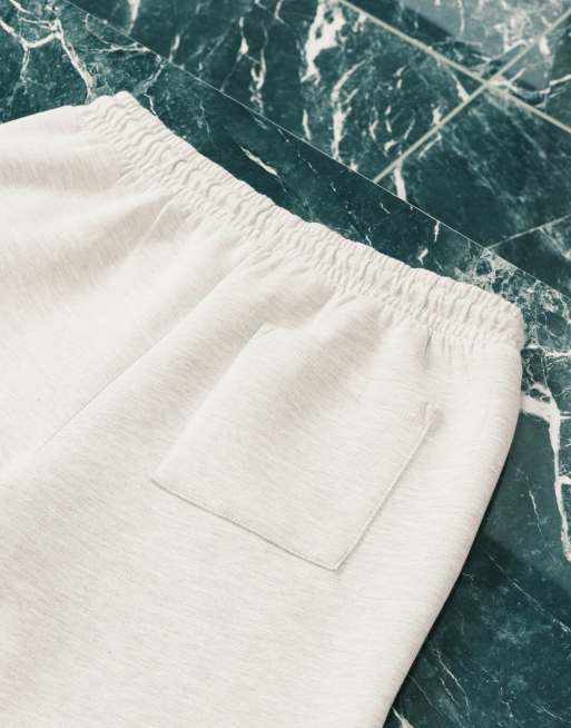ASOS DESIGN - Pantalon de jogging ample en tissu imitation néoprène épais - Gris chiné, 5 de 5