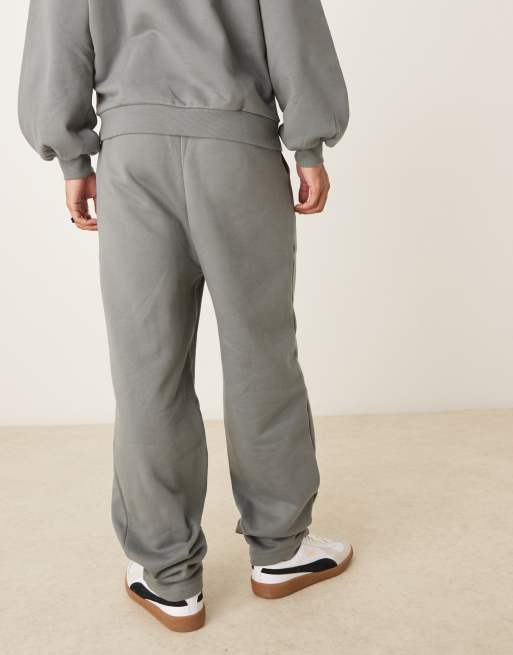 ASOS DESIGN - Pantalon de jogging ample et épais de qualité supérieure avec plis et ourlet pincé - Vert, 3 de 5