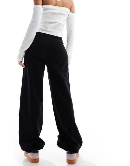 Pantalon Jogging Filles Baggy Avec Nœud - Survêtement Taille Élastique Poches 4-13 Ans