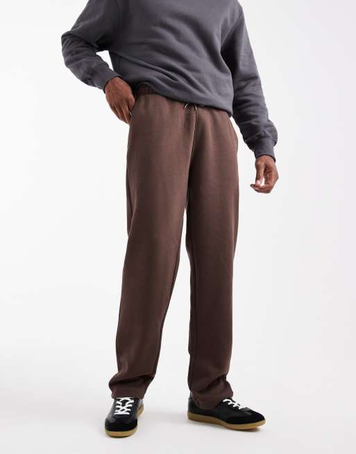 ASOS DESIGN - Pantalon de jogging basique coupe droite - Marron , 2 de 5