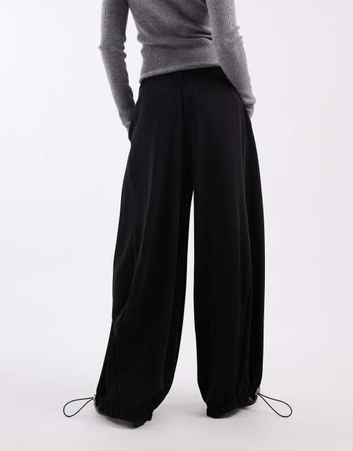 ASOS DESIGN - Pantalon de jogging bouffant habillé - Noir, 3 de 5