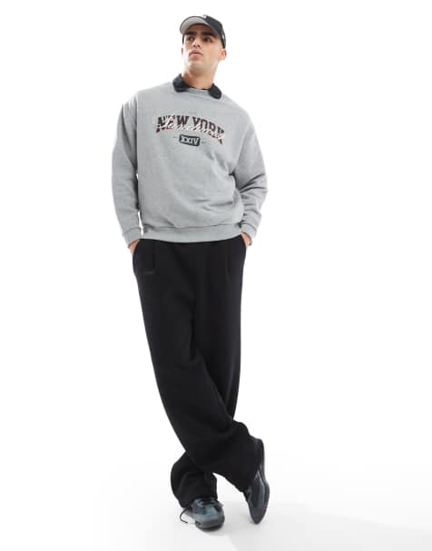 ASOS DESIGN - Pantalon de jogging bouffant oversize à pinces - Noir - view 1