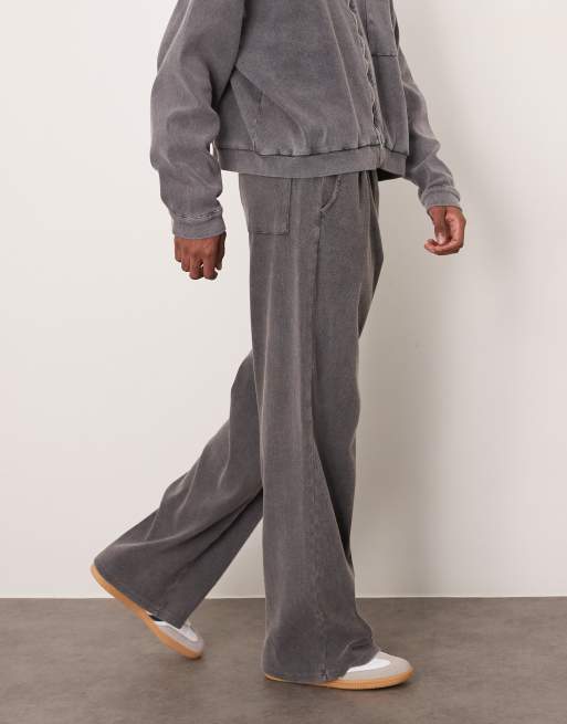 ASOS DESIGN - Pantalon de jogging côtelé coupe ultra-baggy - Noir délavé, 2 de 5