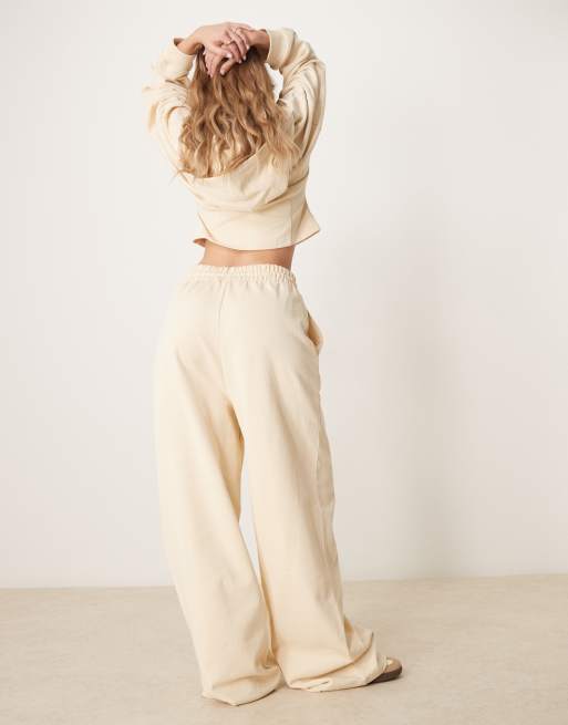 ASOS DESIGN - Pantalon de jogging d'ensemble à détails cousus - Jaune beurre, 5 de 5