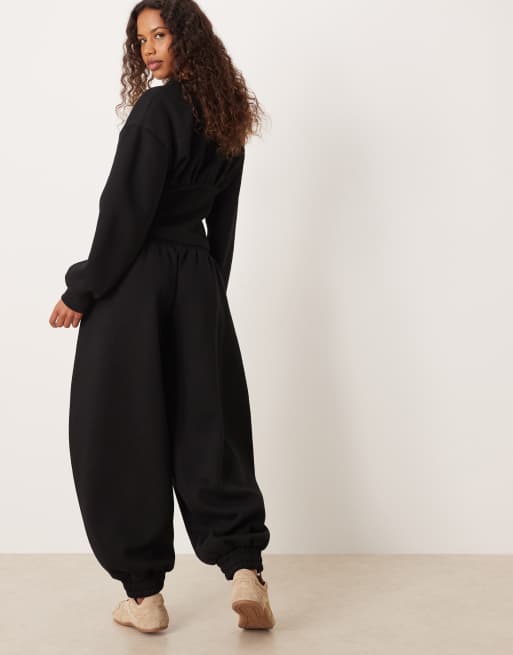 ASOS DESIGN - Pantalon de jogging d'ensemble ample à taille basse - Noir, 4 de 5