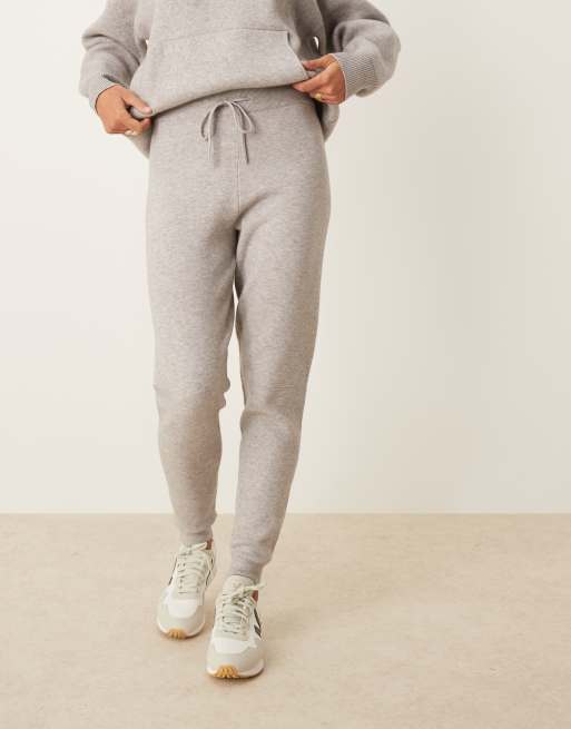ASOS DESIGN - Pantalon de jogging d'ensemble en maille à empiècement - Gris, 5 de 5