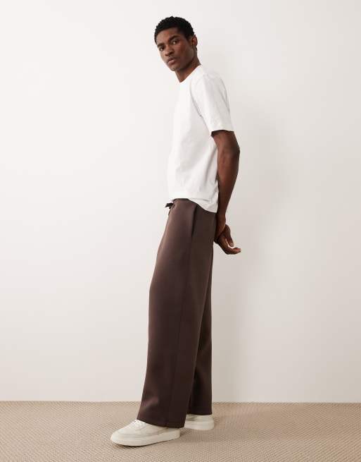 ASOS DESIGN - Pantalon de jogging d'ensemble en tissu épais imitation néoprène - Marron, 2 de 5