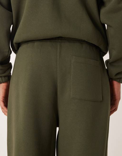 ASOS DESIGN - Pantalon de jogging d'ensemble ultra baggy avec passepoil sur les côtés - Vert, 5 de 5