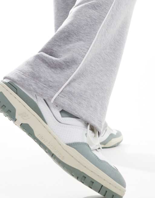 ASOS DESIGN - Pantalon de jogging droit avec bande latérale - Gris chiné/blanc, 4 de 5