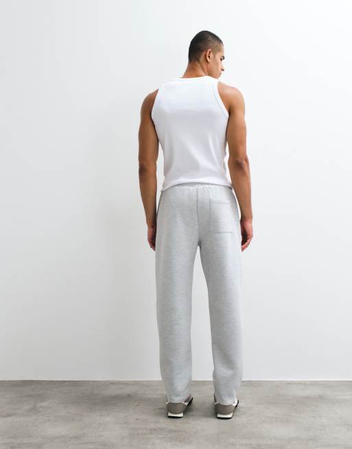 ASOS DESIGN pantalon de jogging droit en tissu style scuba gris, 5 de 5