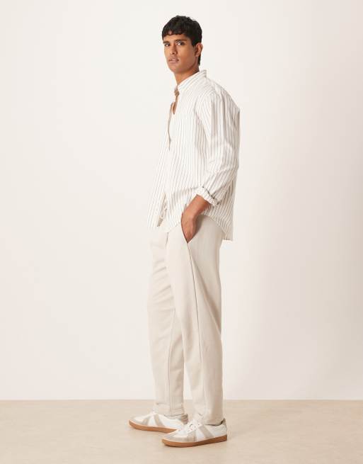 ASOS DESIGN - Pantalon de jogging fuselé décontracté à pinces - Taupe, 3 de 5