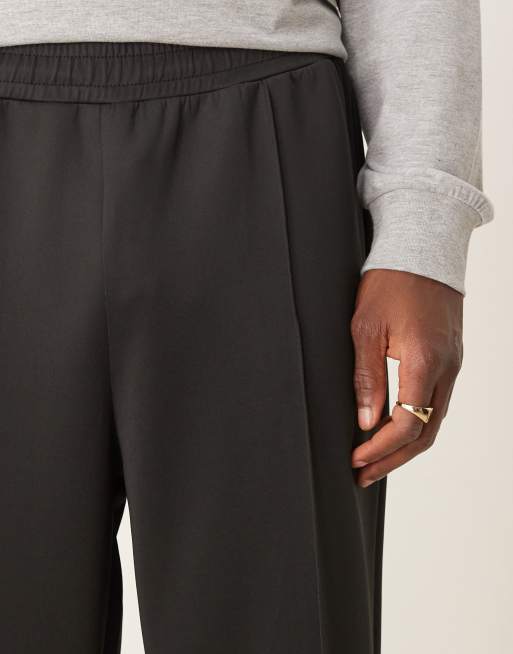 ASOS DESIGN - Pantalon de jogging fuselé décontracté façon néoprène à plis nervurés - Noir, 5 de 5