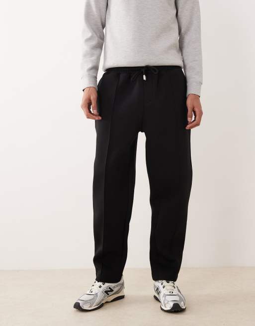 ASOS DESIGN - Pantalon de jogging fuselé en imitation néoprène épais - Noir, 2 de 5