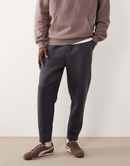 ASOS DESIGN - Pantalon de jogging fuselé en tissu imitation néoprène épais - Anthracite, 2 de 5