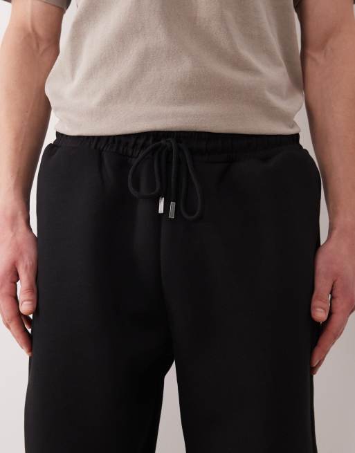 ASOS DESIGN - Pantalon de jogging fuselé en tissu imitation néoprène épais - Noir, 5 de 5