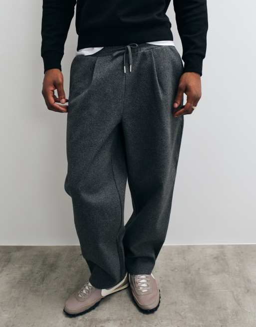 ASOS DESIGN pantalon de jogging large en twill de coton gris charbon, 2 de 5
