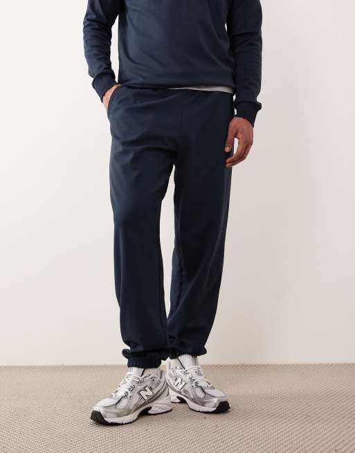 ASOS DESIGN - Pantalon de jogging oversize d'ensemble en tissu breatheMAX™ - Bleu marine