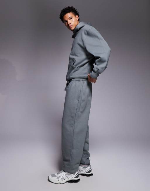 ASOS DESIGN - Pantalon de jogging oversize en tissu épais 400 g/m² de qualité supérieure - Gris, 3 de 5