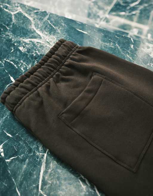 ASOS DESIGN - Pantalon de jogging oversize en tissu épais 400 g/m² de qualité supérieure - Marron, 4 de 5