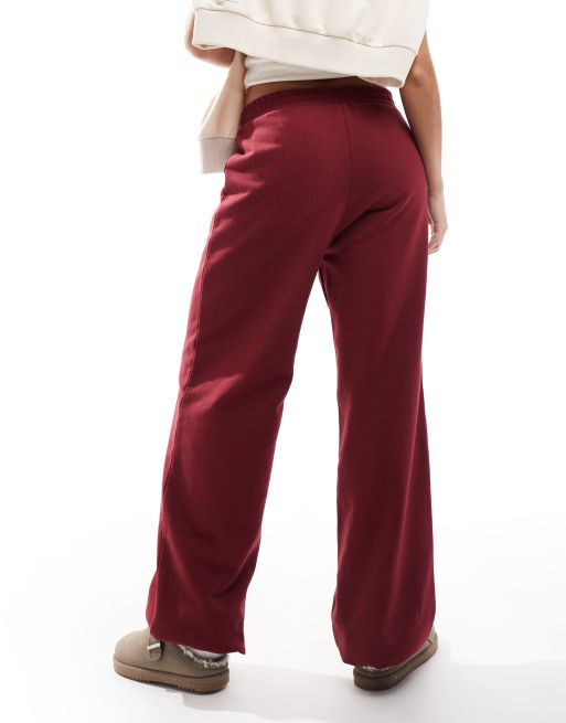 ASOS DESIGN - Pantalon de jogging resserré aux chevilles avec appliqué numéro - Bordeaux, 3 de 5
