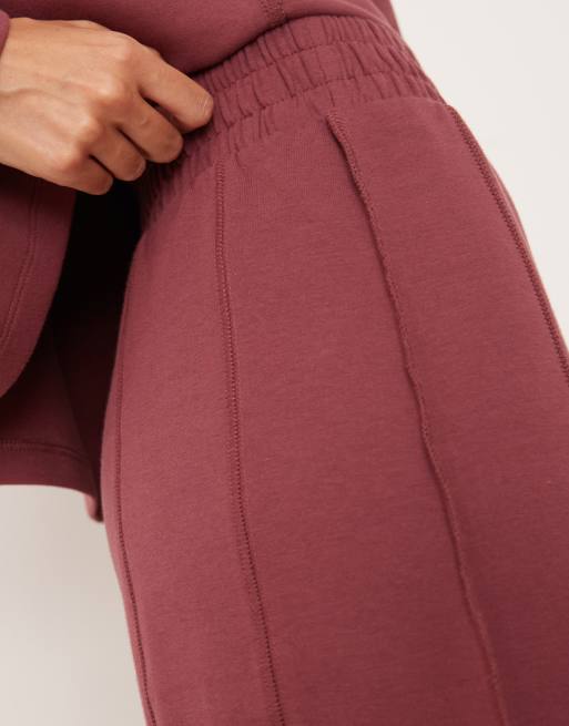 ASOS DESIGN - Pantalon de jogging ultra ample en maille interlock avec surpiqûres - Rose foncé, 3 de 5