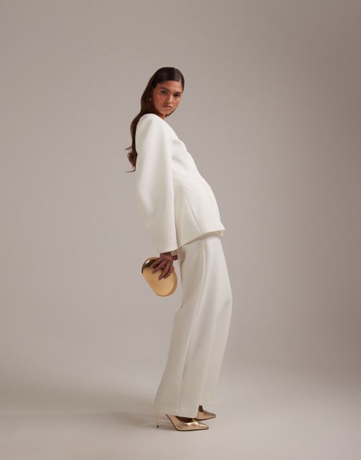ASOS DESIGN - Pantalon de mariée ajusté - Ivoire, 2 de 5
