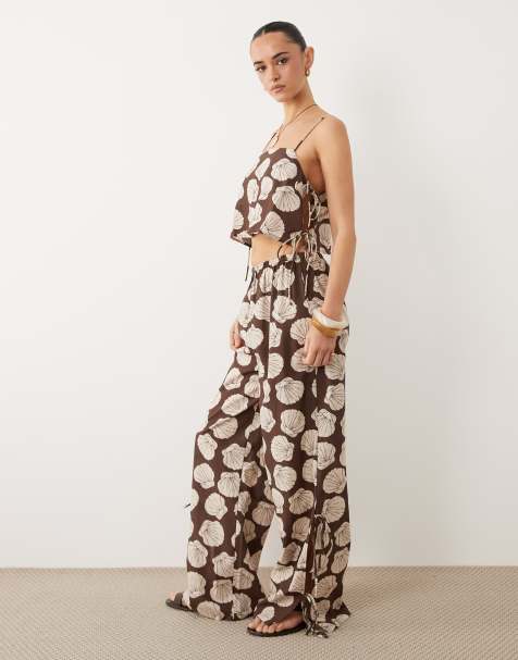 ASOS DESIGN - Pantalon de plage à imprimé coquillages - view 1