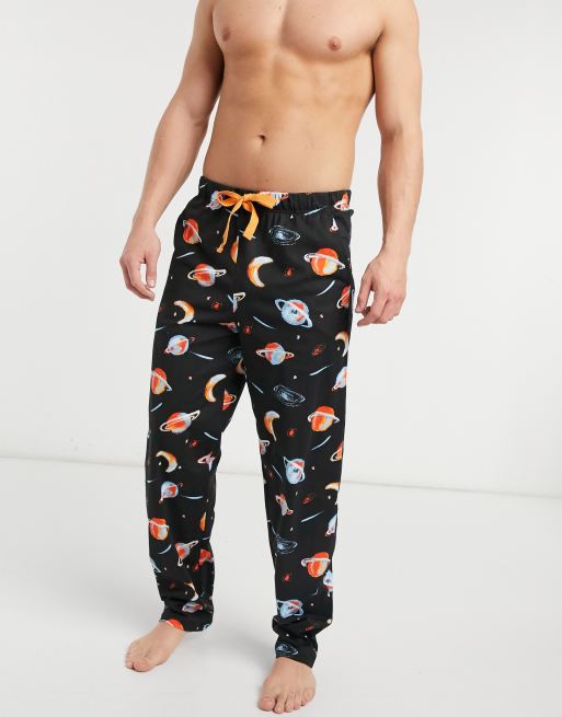 ASOS DESIGN - Pantalon de pyjama confort à imprimé spatial