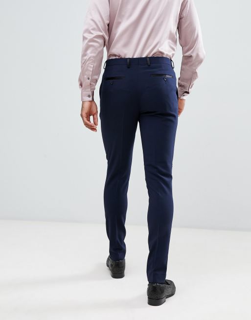 ASOS DESIGN - Pantalon de smoking super skinny - Bleu marine, 2 de 4