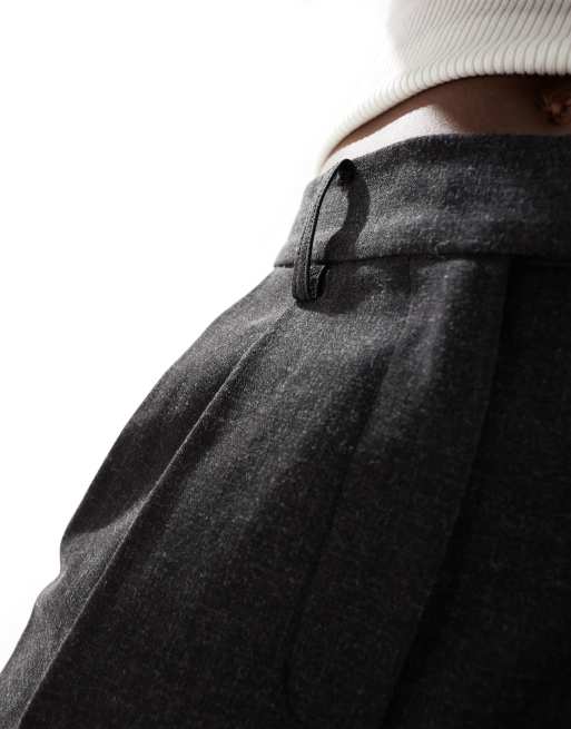 ASOS DESIGN - Pantalon de tailleur ample avec patte style militaire - Noir, 2 de 5