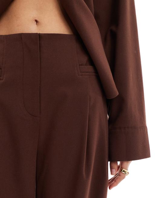 ASOS DESIGN - Pantalon de tailleur ample - Chocolat, 5 de 5