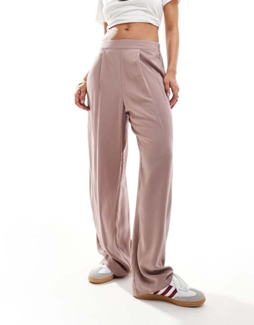 ASOS DESIGN - Pantalon décontracté facile à enfiler - Vison