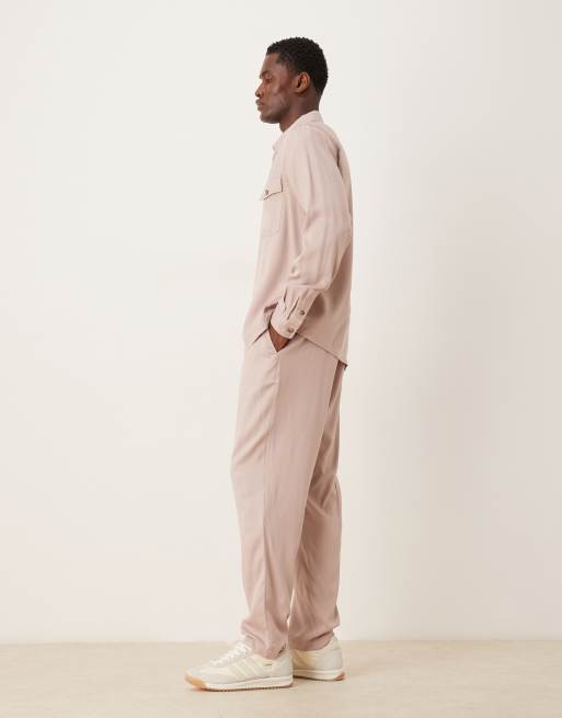 ASOS DESIGN - Pantalon d'ensemble ajusté - Beige, 3 de 5