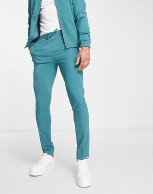 ASOS DESIGN smart co-ord skinny trousers in sage green - ASOS Price Checker